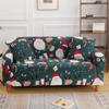 Christmas Sofa Covers For Living Room Stretch Spandex Sofa Slipcovers Elastic L Shaped Couch Cover Xmas Decoration