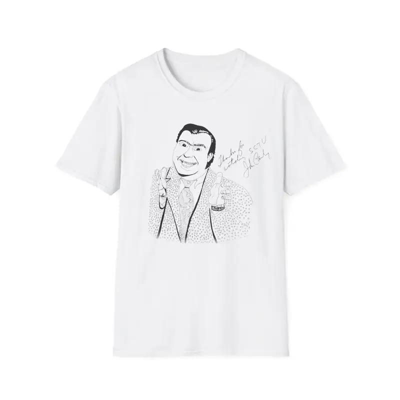 Original Drawing John Candy T Shirt With Candys Signature