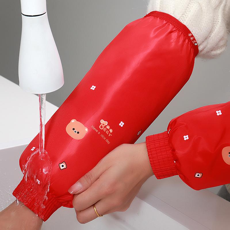 Bear Long Waterproof Stain-Proof Sleeves for Kitchen, Chores, and Office Durability