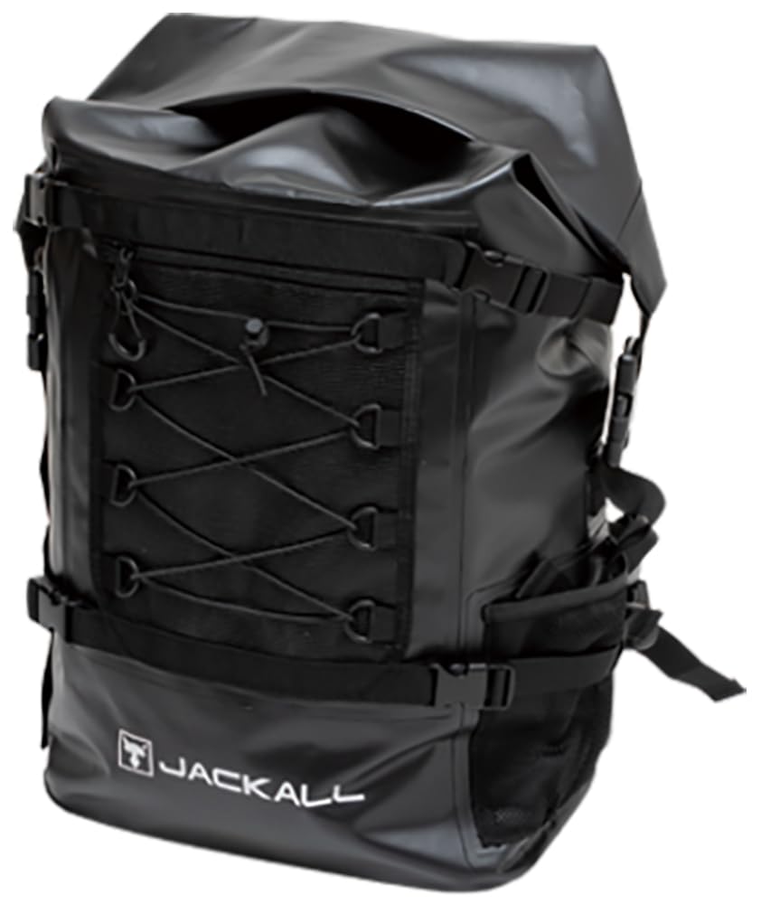 JACKALL Waterproof Size L Backpack, Black,