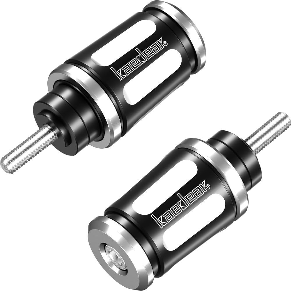 Kaedear Adjustable Bar Motorcycle Handlebar Handle Motorcycle Ends, Ends, Weights, Accessories, KDR-BE2-HYSM6-S (Silver/Black, Honda/Yamaha/Suzuki M6)