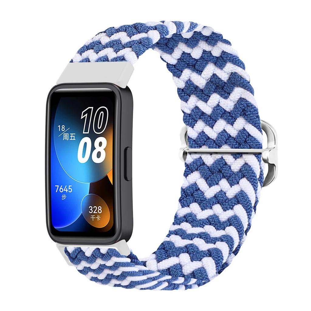 Nylon Elastic Loop Strap For Huawei Band 7/8/9/10 Sports Braided Wristband Breathable Comfortable For Huawei Band 10/9/8/7 Belt
