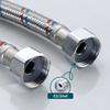 304 Stainless Steel Cold and Hot Water Inlet Pipe Anti-Aging Dual Head Tube High Pressure Water Supply Tube Faucet Connector