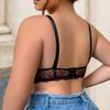 Enhanced Support Plus Size Lace Push-Up Bra In Black and Red - Sexy Women's Lingerie