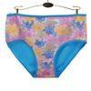Unterwäsche für Damen und Herren, Baumwollhöschen, Slips mit hoher Taille, Blumenmuster, Dessous, Übergröße, 6er-Pack