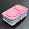 Foldable Double Compartment Snack Box Leakproof Sauce Seasoning Containers  Kitchen Gadgets