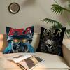 S-Slayer H-Heavy M-Metal Band 45*45cm Cushion Cover Pillow Cover Decor Pillowcase Home Pillowcase For Couch Pillow