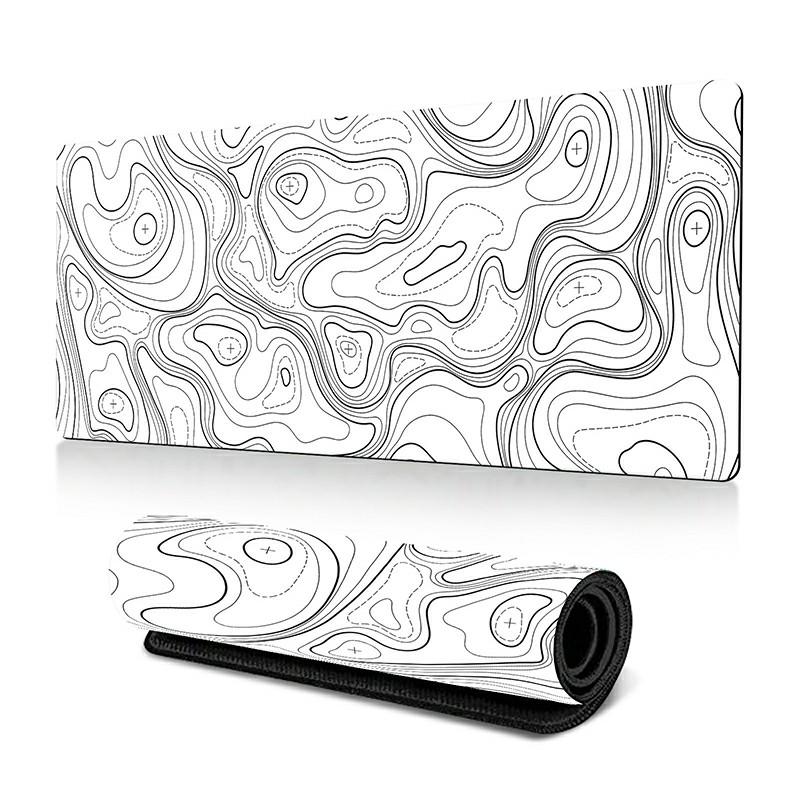 

300*700*3mm Large Mouse Pad Abstract Thermal Transfer Printing Anti-skid Desktop Mat Line-21