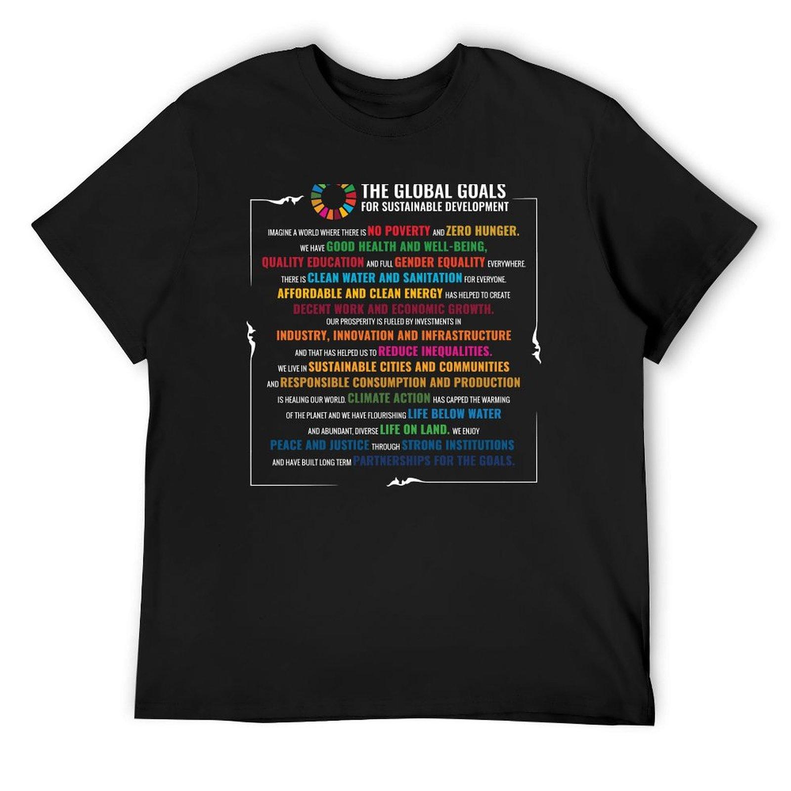 

UN Sustainable Development Goals SDGs 2030 - Trending Poster - Global Goals T-Shirt oversized t shirt plain white t shirts men 4XL