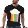 Proud Rainbow Cloud TShirt Black Cotton TShirt Plain For Unisex Package T Shirts Cotton 100 Cotton T Shirts High Quality TShirt