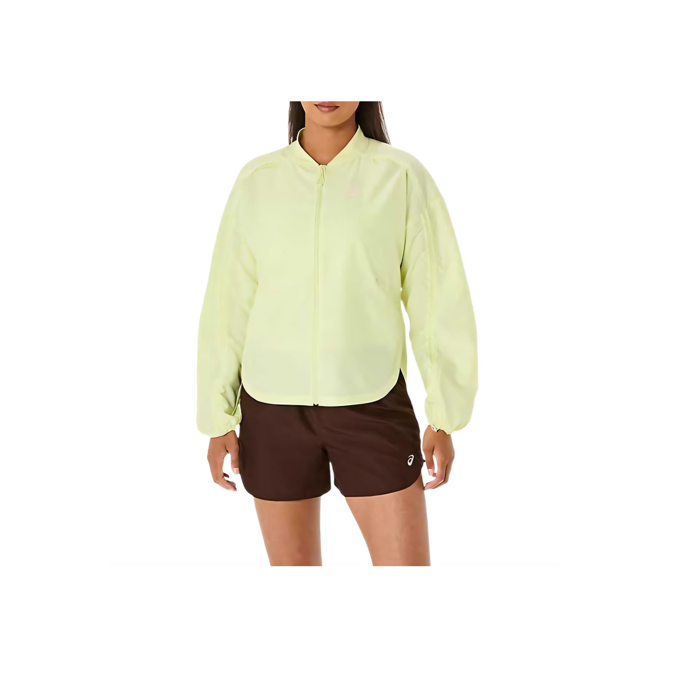 

Asics Куртка женская Nagino Run регулируемая удобная повседневная простая универсальная желтая 2012D138-750 L