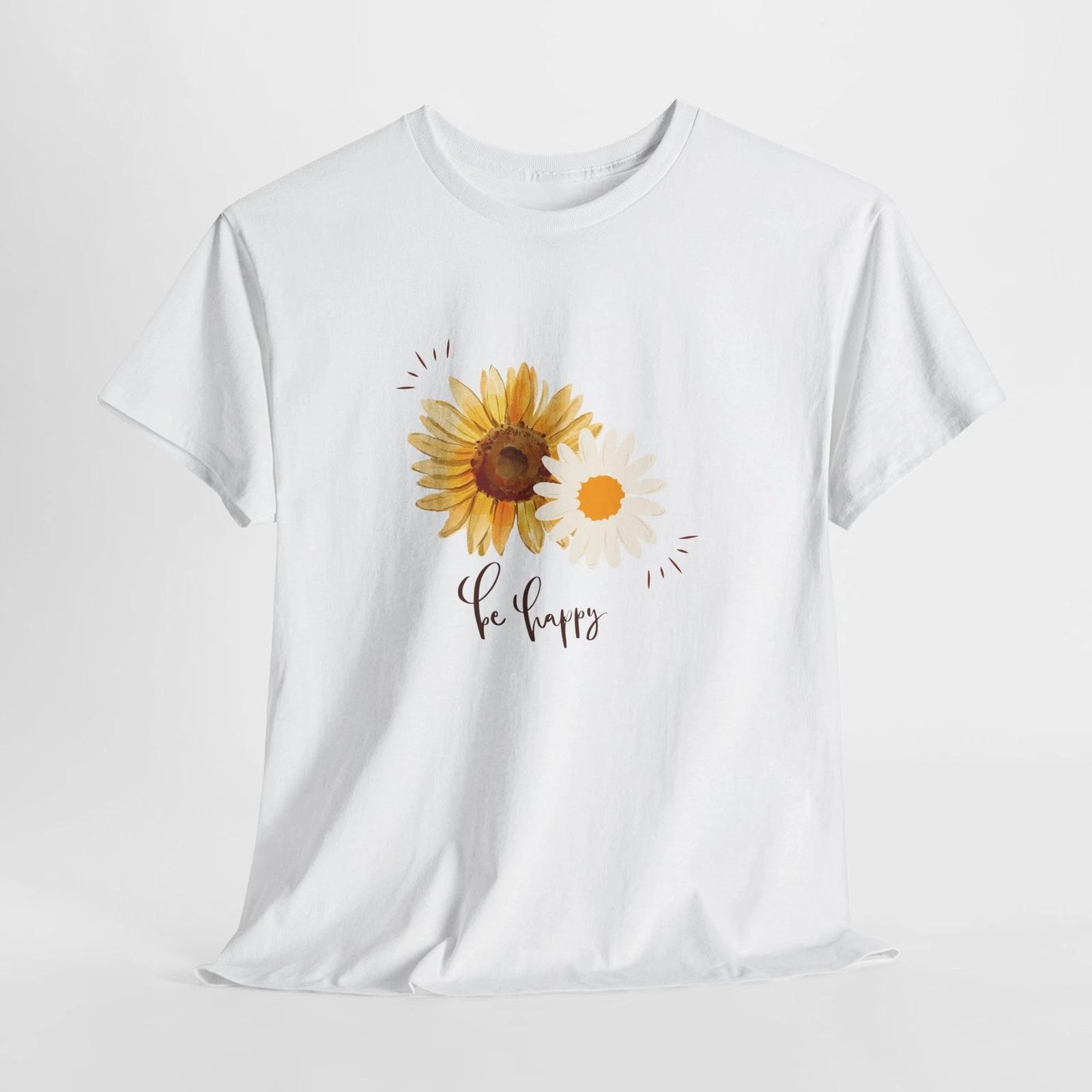 Sunflower Love Unisex Tee, Floral Shirt for Nature Lovers, Gift for [...] S