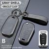 High-End Metal Protective Shell for Peugeot 307/308/408 Key Cover - Full Coverage with Buckle