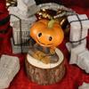 Funny Resin Pumpkin Scarecrow Fishing Statue Cute Cartoon Pumpkin Elf Sculpture Waterproof Creative Miniatures Figurine Rockery