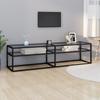Day and Night - Day and Night Transparent Tempered Glass TV Cabinet 160x40x40.5 Cm