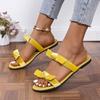 Women’s Bow Flat Slide Sandals Comfortable Summer Shoes