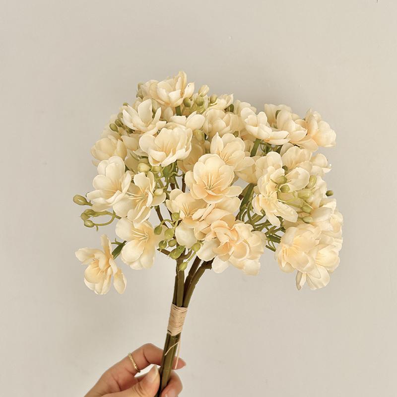 Artificial Flowers Bouquet Fake Jasmine Flowers Dining Table Arrange Simulated Floral Art Decoration Korean Style Photo Props
