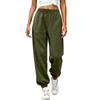 Pantaloni della tuta da donna a vestibilità larga con tasche e elastico in vita per abbigliamento casual