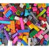 120-teiliges Baustein-Massenpack, sortiert nach Farbe, Ziegel, Blockplatten, Spielzeug, kleine Partikel, Massenware, kompatibel mit Legoeds, Bausatz zum Selbermachen