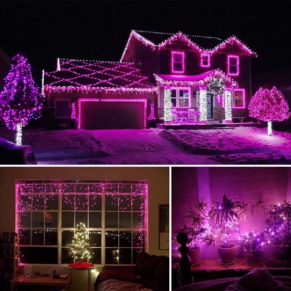 Pink Led Serial String Lights – Waterproof Copper Wire Led Fairy Lights for Home Decoration,Christmas, Deepawali & Diwali Decoration Lights