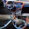 Kia K5 (2011-2019) Interior Carbon Fiber Gear Shift Console Stickers