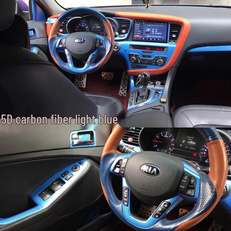 Kia K5 (2011-2019) Interior Carbon Fiber Gear Shift Console Stickers