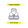 Hose Connector - ICH-ZAPFE.DE - Y - Plug - 5/16 - Plastic