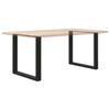Coffee Table Legs, 2 Pcs., Black, 80X(72-73) Cm, Steel