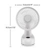 Rechargeable Clip on Fan Small Fan Portable 5000mAh Rechargeable 90 Oscillating 4 Speeds USB Desk Fan for Stroller