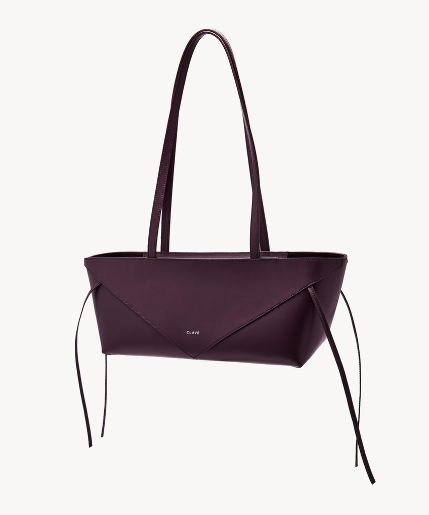 Clave Sienna Burgundy Tote Bag