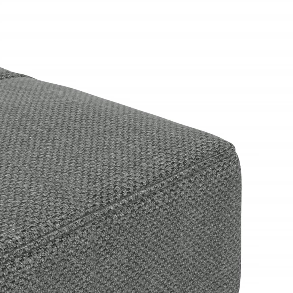 2 Seater Sofa Bed with 2 Pillows Dark Gray Fabric