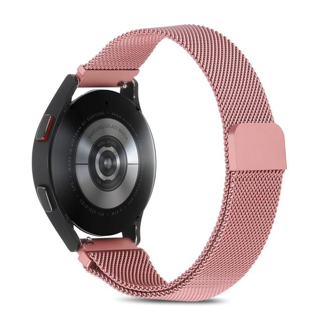 

Миланская петля для Samsung Galaxy watch 7 6 5 pro 4 classic 3 Active 2 ремешок 40 мм/44 мм браслет Huawei GT 2 2e 3 4 20 мм 22 мм ремешок 20mm розовый