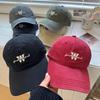 Spring and Summer American Letter Embroidery Washed Cotton Baseball Cap Children Big Head Circumference Deep Top Cap Men's Sunscreen Cap Tide