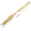 2Pcs Gold Curtain Tiebacks Tassel Trim Handmade Braided Chainette Decorative Holdbacks for Living Room Bedroom Balcony Drapery