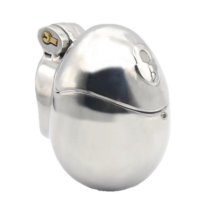 Complete Men's Chastity Cage: Anti-Escape Stainless Steel Lock for Crossdresser Training