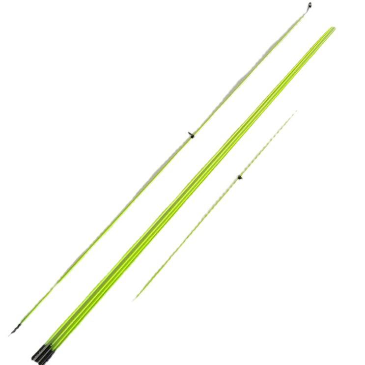 Fluorescent Solid Carbon Fishing Rod Tip with Line Guide