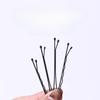 50pcs Black Metal Waved Hair Pins, Invisible One-line Bobby Pins, Daily Hair Styling Barrettes