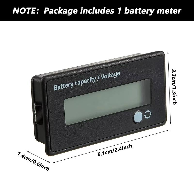 DC 12V 24V 36V 48V 72V Batteriekapazität Spannungsmesser mit Alarm, Batteriekapazitätsanzeige, Batterieanzeige Monitore