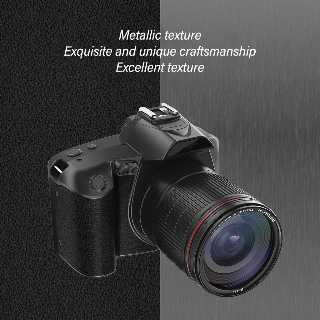 Aparat foto digital IPS de 3 inchi 4K 64MP Afisaj color Zoom digital 16X Aparat foto digital HD Vlogging pentru fotografie video