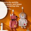 Adorable Animal-Shaped Hand Towels for Kids-Thick Coral Fleece,Hanging Design,Super Absorbent & Quick-Drying,Soft Skin-Friendly