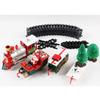 Electric Train Set Safe Realistic Railway Train Christmas Battery-Powered Santa Claus Train Toys Ornaments for Kids Gift