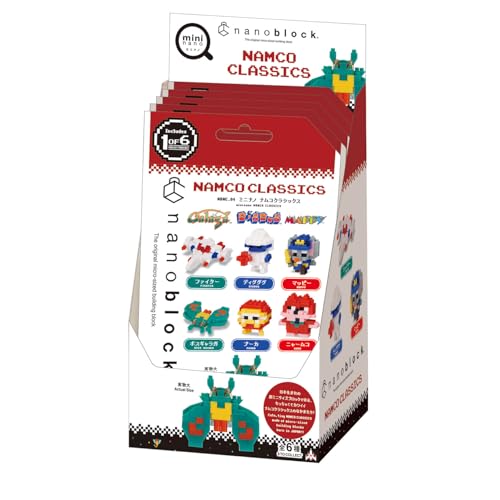 Kawada Nanoblock Mini Nano Namco Classics (Box) NBMC_84S 1 Box = 6 Pieces, Total of 6 Types