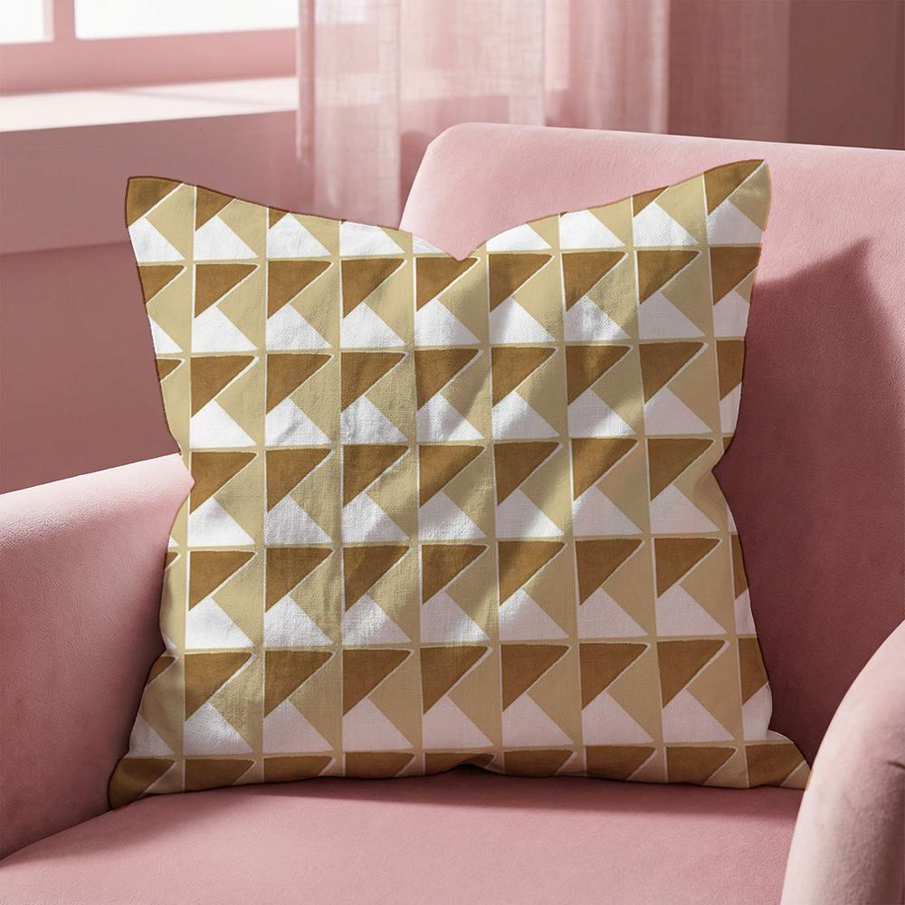 Triangle Array Cushion Cover MultiScene Pillow Cover for Home Car Reversible Soft Durable for Daily Use