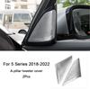För BMW 5-serie G31 G30 2018 , Bilens dörrhögtalare dekorationsskydd A-stolpens hornskydd Interiörtillbehör