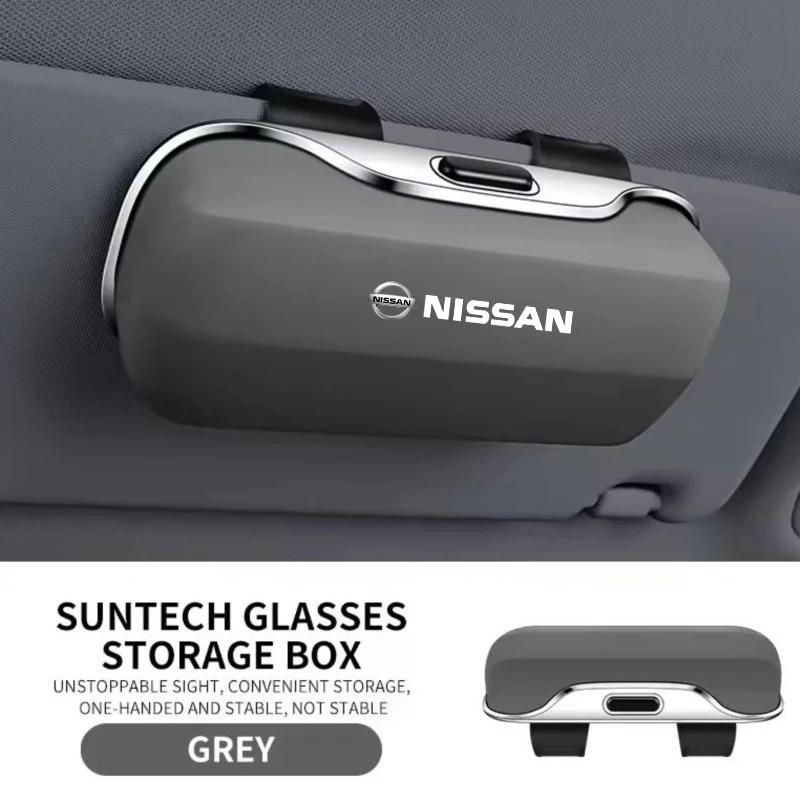 For Nissan Qashqai J11 J10 X-Trail Juke Almera Tiida Teana Car Visor Sunglasses car Glasses Case Glasses Holder Glasses Clip Box