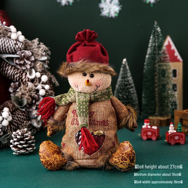 Christmas Eve Gift Bag: Snowman & Santa Candy Packaging for Kids