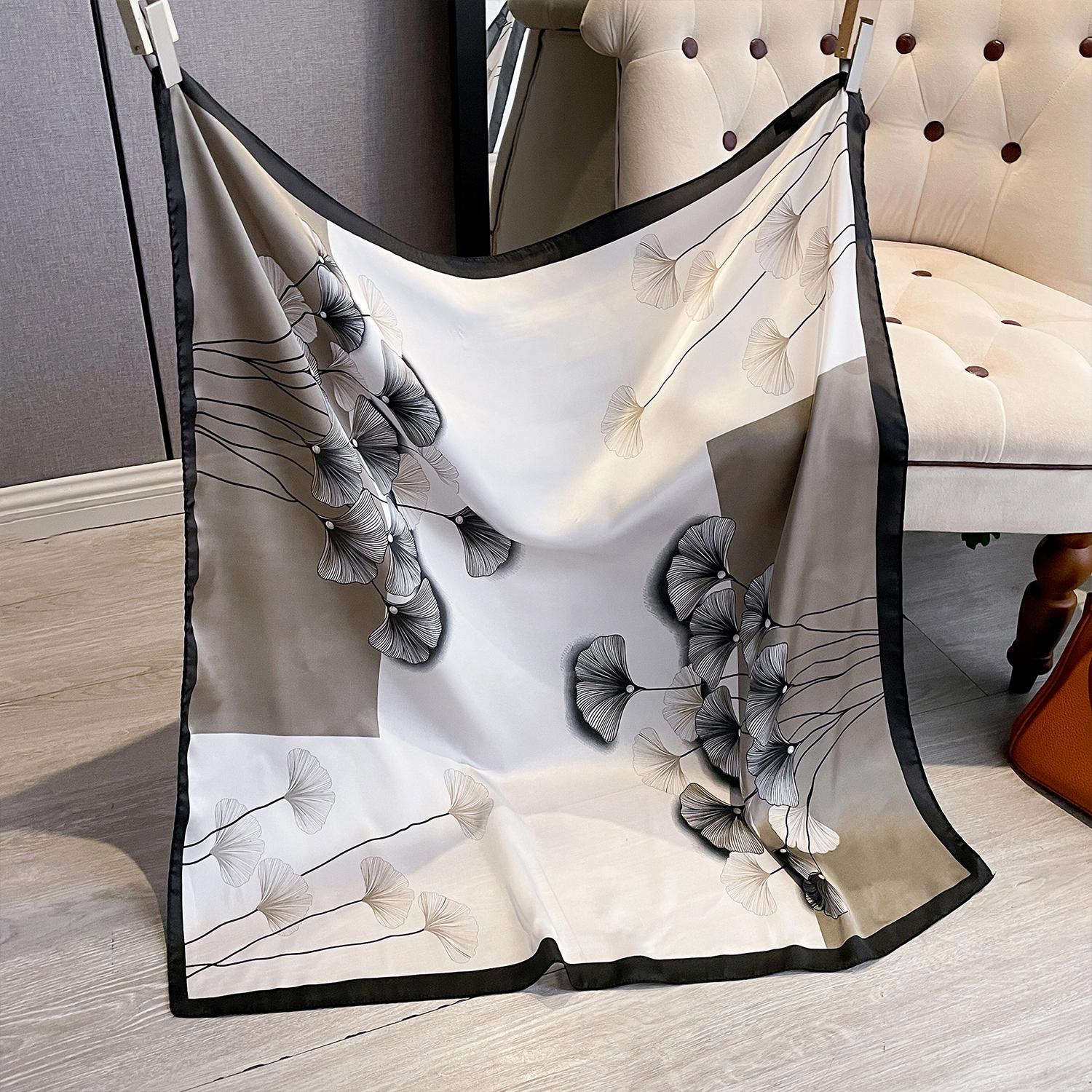 

Новая мода роскошный принт 90*90 см женский шарф атласный пейсли квадратный большой платок элегантный платок пляжная солнцезащитная бандана