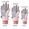 Winter Ski Gloves for Children Windproof Thickened Five-Finger Gloves Cartoon Printed Boys Girls Snow Warm Accessories 4-12Years