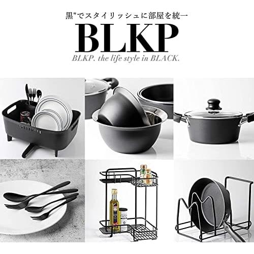 PEARL METAL Cutlery Set: Dessert Spoon, Fork, Teaspoon, and Fruit Fork. Limited Edition Black Titanium Plated 4-Piece Set. Product Code: BLKP Black (A