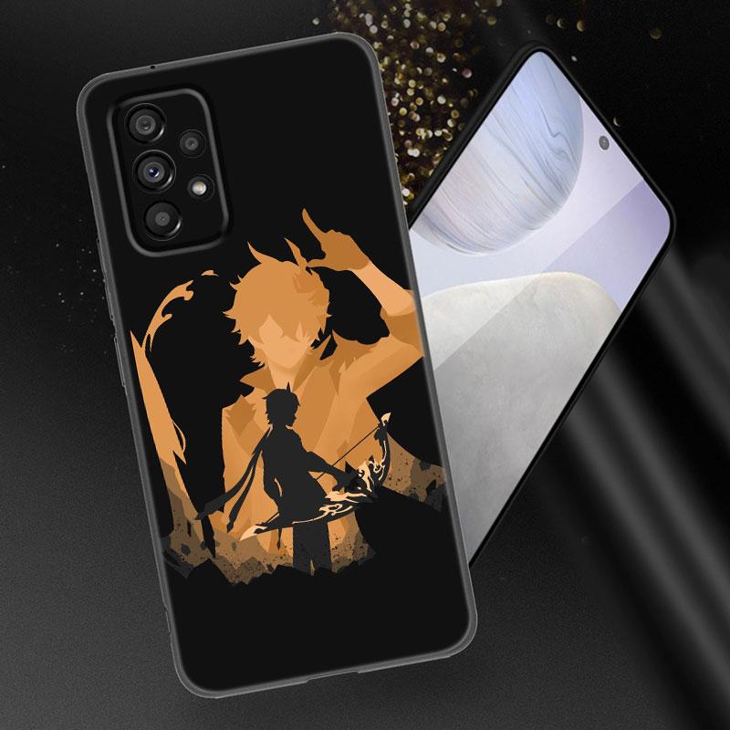 Genshin Impact Anime Phone Case For Samsung A04 A21 A30 A50 A52 S A13 A14 A22 A23 A32 A53 A73 5G A11 A12 A31 A33 A51 A70 A71 A72